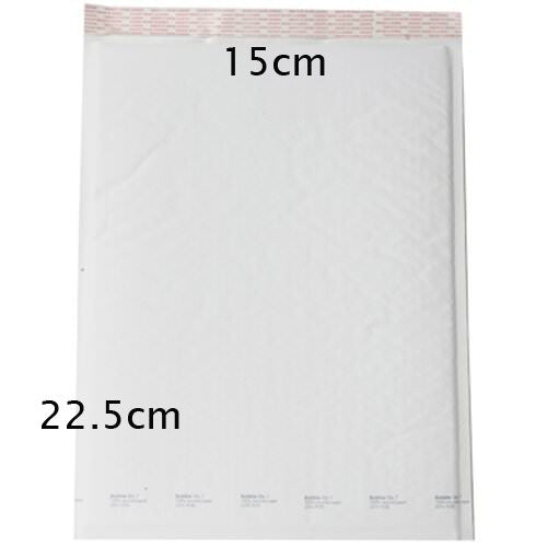 10 pc pk 22.5cm x 15cm White Bubble Padded Envelope Bag Post Courier SMALL
