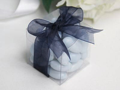 50 pack 8cm Square Cube Clear Plastic Storage Packaging Box
