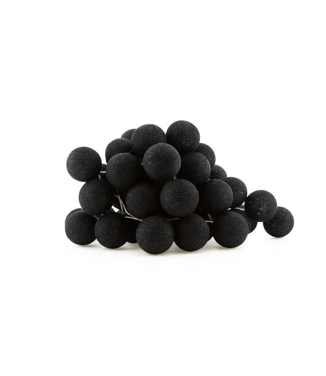 1 set 20 LED Black 5cm Cotton Ball battery String Lights