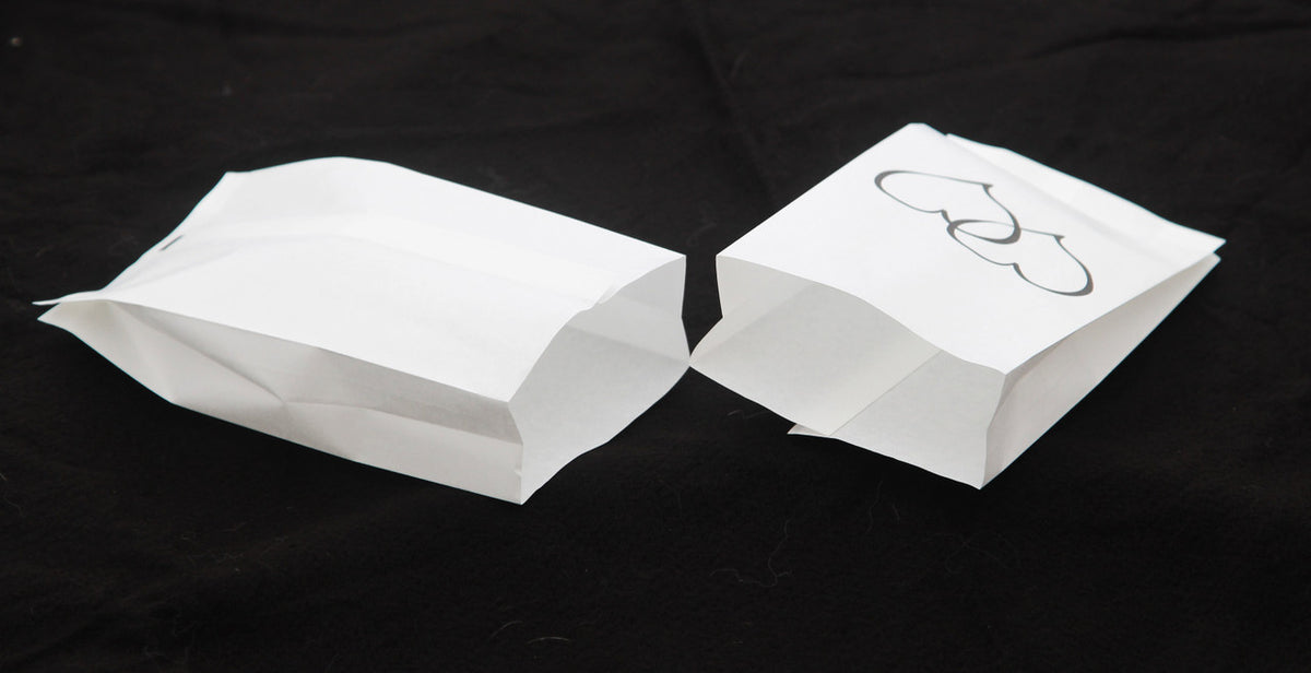 100 Pack Wedding Cake Bags Greaseproof Wax Paper Slice Take Home Favour Large Heart