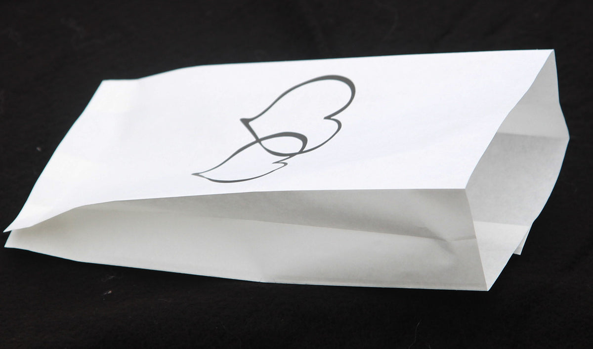 150 Pack Wedding Cake Bags Greaseproof Wax Paper Slice Take Home Favour Large Heart