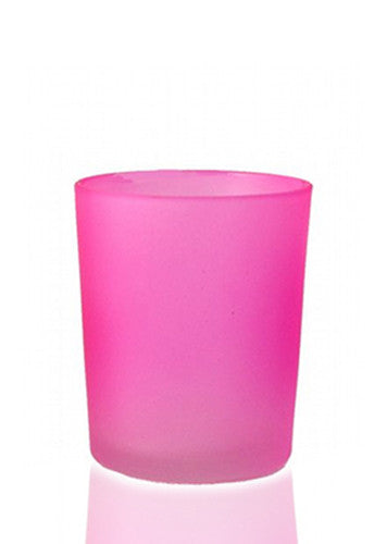 20 Pack Pink Frosted Glass Votive Tealight Candle Holders House Party Centerpiece Xmas Wedding Decor Glass Candlestick Party Decorations Bridal Valentines Event