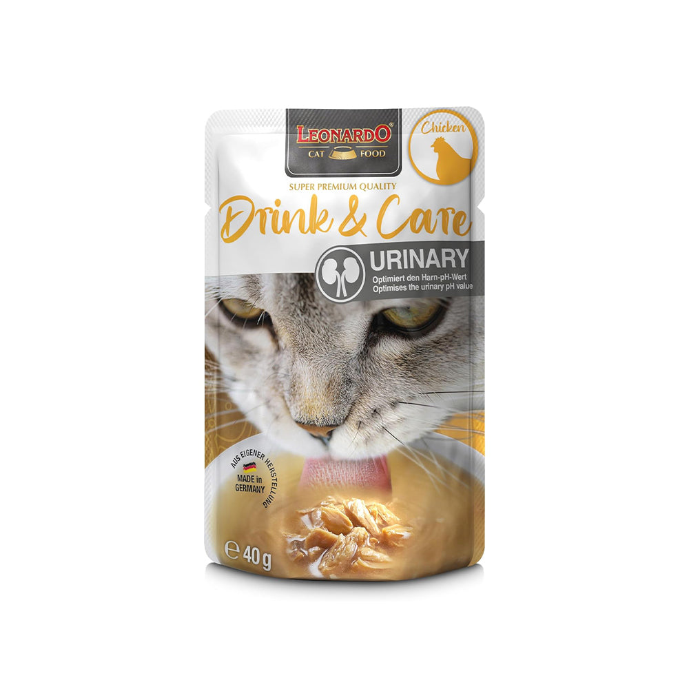 LEONARDO Drink & Care Urinary Chicken Wet Cat Food 40gx20