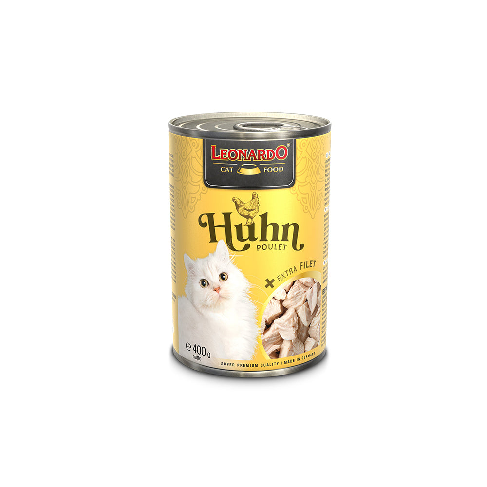 LEONARDO Chicken + Extra Fillet Wet Cat Food 400gx6