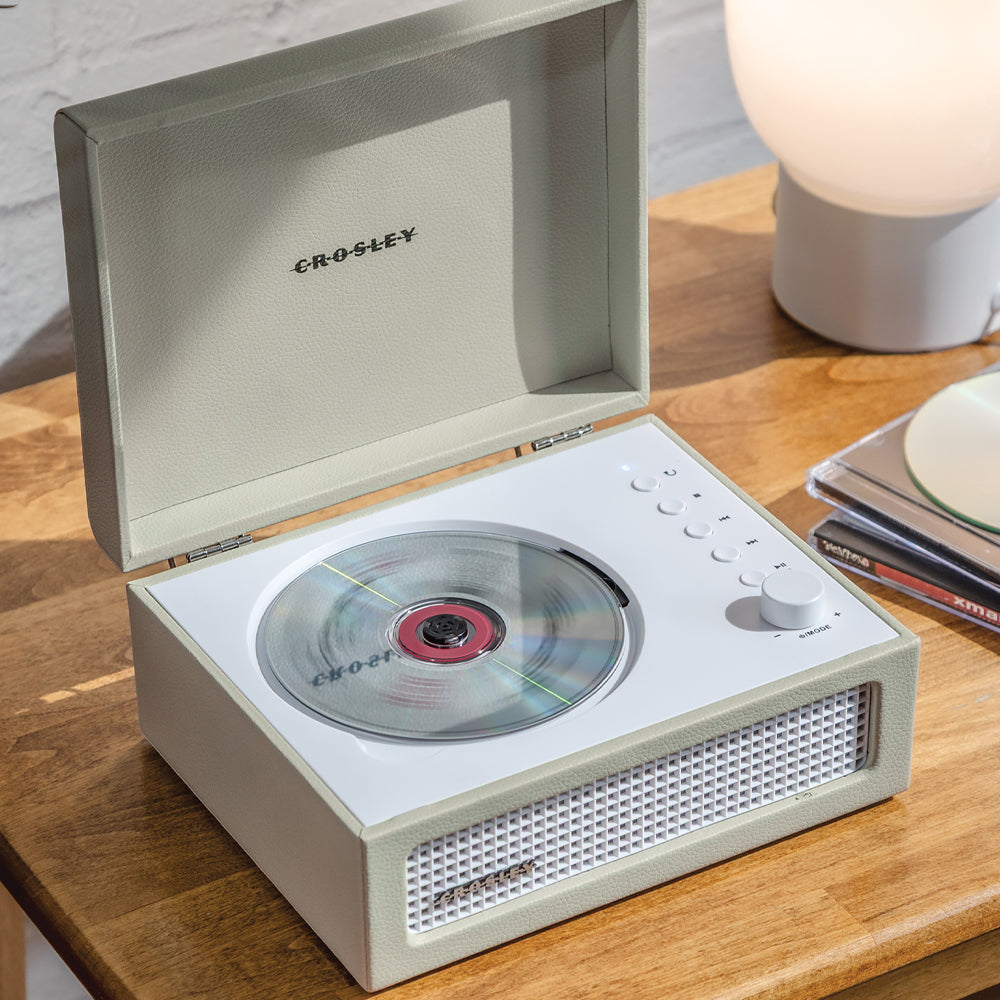 Crosley Voyager Portable Retro CD Player with Stereo - V398-CR3517A-DU