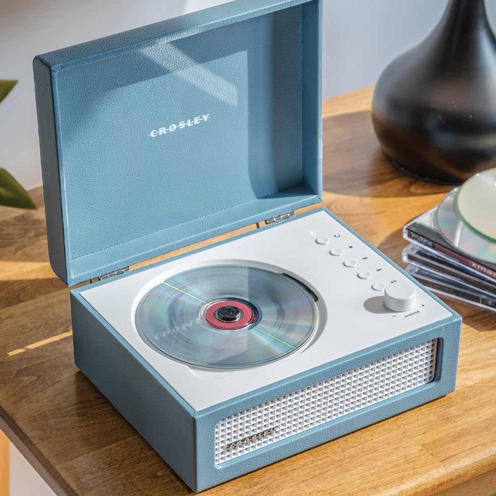 Crosley Voyager Portable Retro CD Player with Stereo - V398-CR3517A-WB