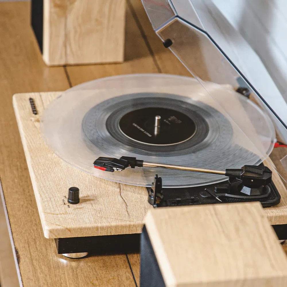 Crosley Brio Record Player Shelf System With Speakers - Natural