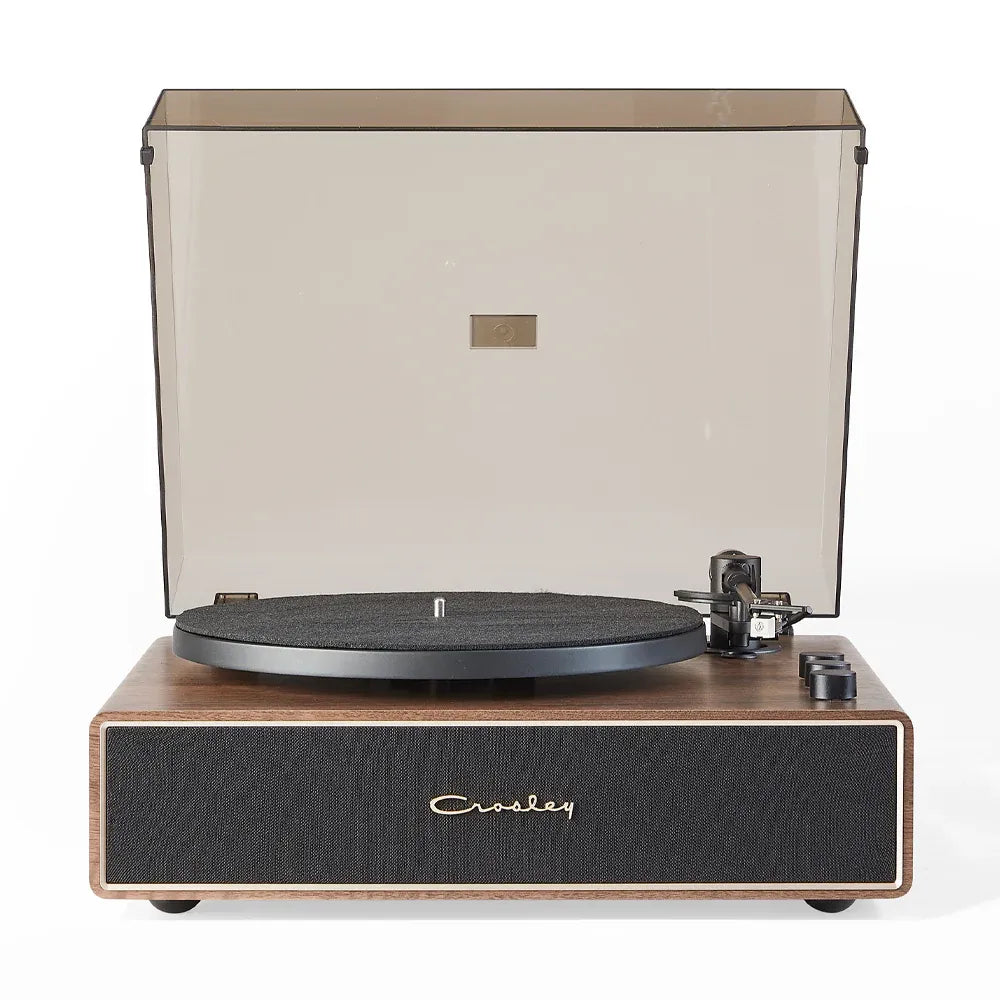 Crosley Stave 2-Speed Bluetooth Record Player Turntable with Built-in Speakers,