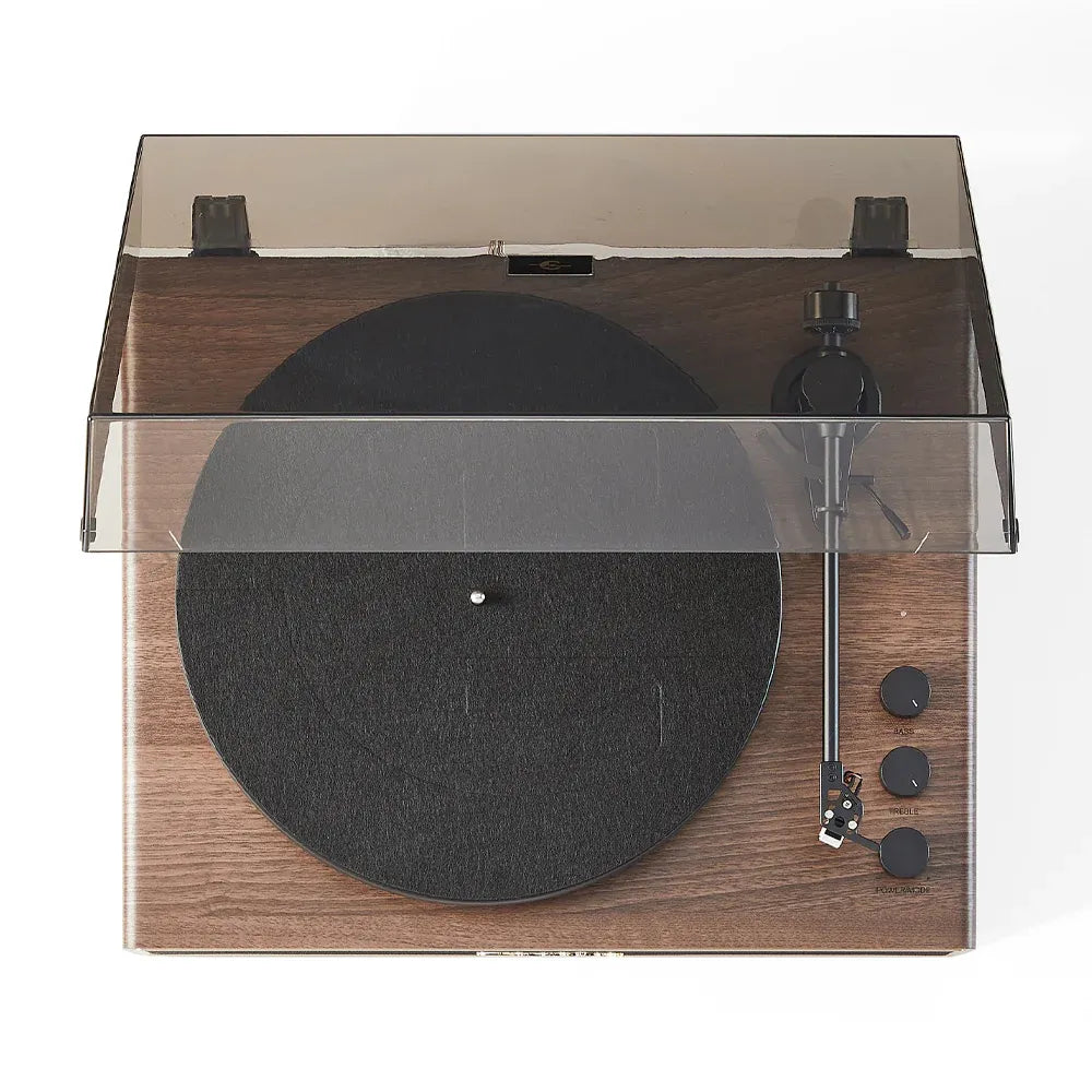 Crosley Stave 2-Speed Bluetooth Record Player Turntable with Built-in Speakers,