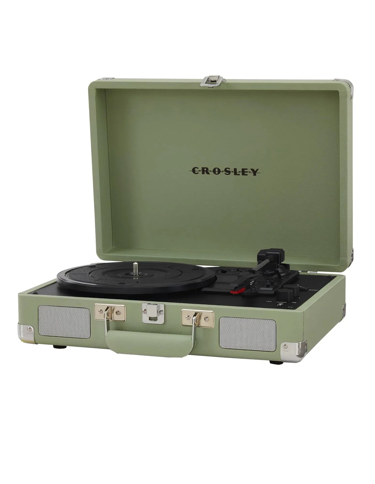 Crosley Cruiser Bluetooth Portable Turntable - Mint + Bundled Crosley - Record
