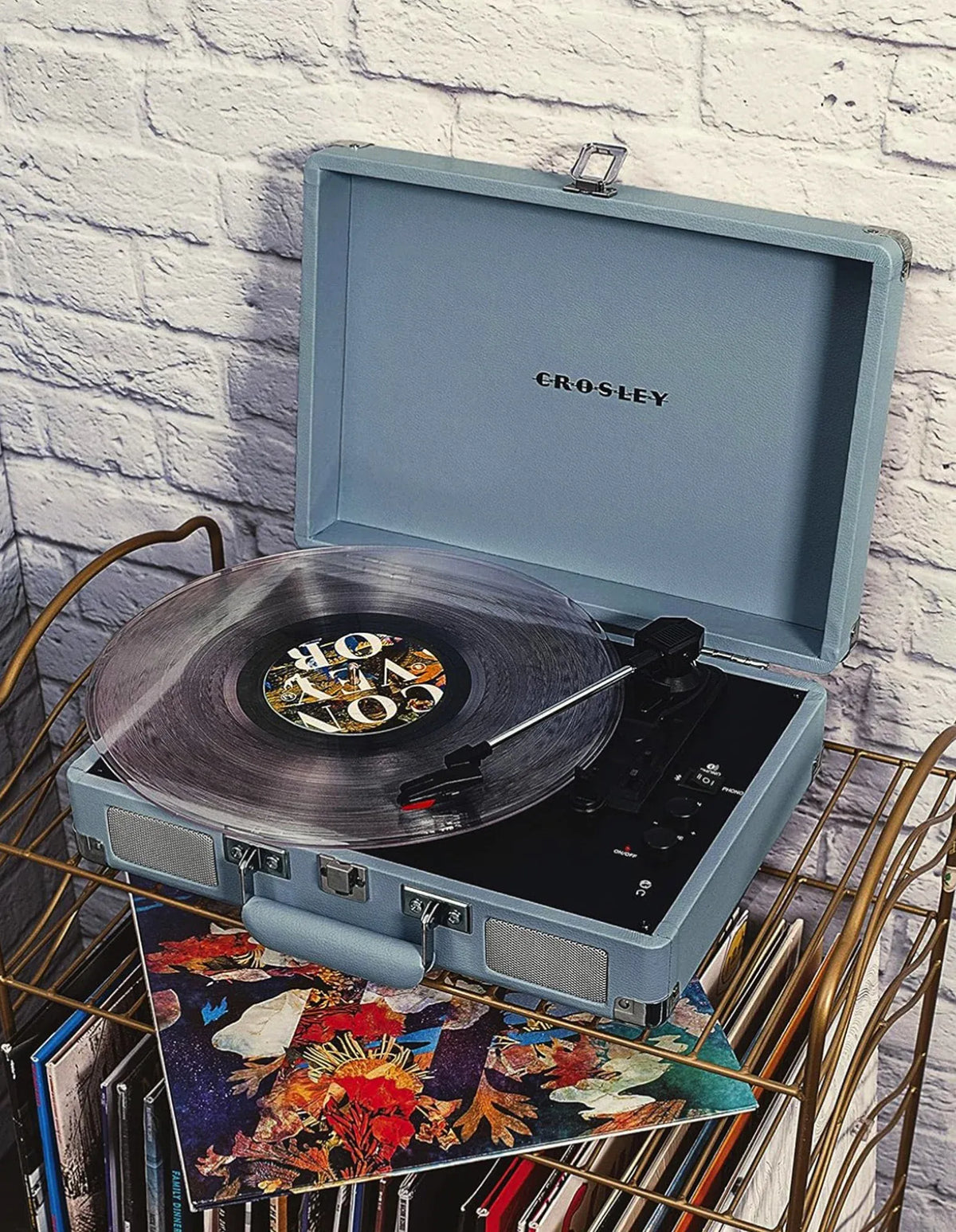 Crosley Cruiser Bluetooth Portable Turntable - Tourmaline - V398-CR8005FSS-TN4