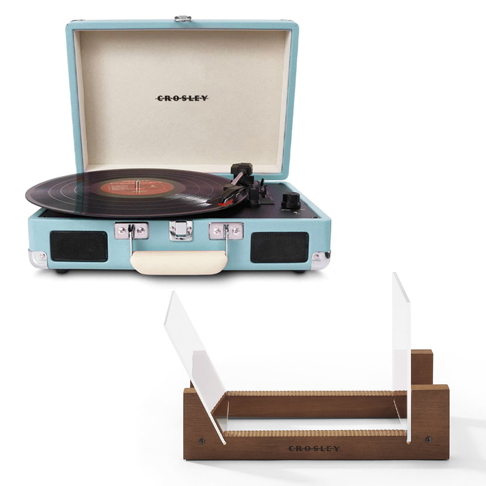Crosley Cruiser Bluetooth Portable Turntable - Turquoise + - V398-CR8005FSS-TU4
