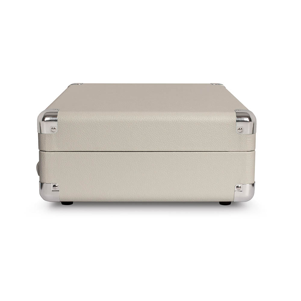 Crosley Cruiser Bluetooth Portable Turntable - White Sands + Bundled - Record