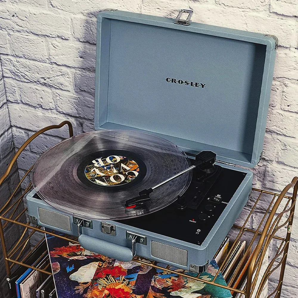 Crosley Cruiser Bluetooth Portable Turntable - Tourmaline + Crosley