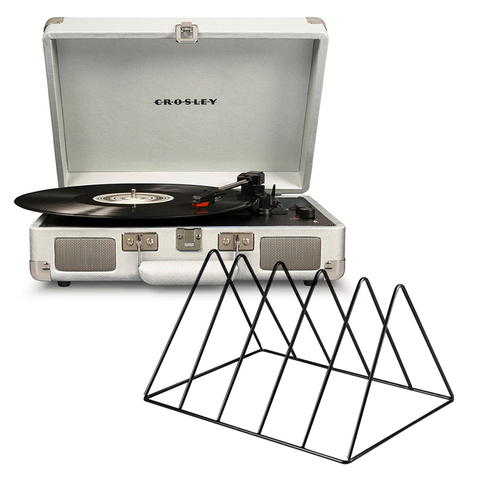 Crosley Cruiser Bluetooth Portable Turntable - White Sands + Gadhouse - Black