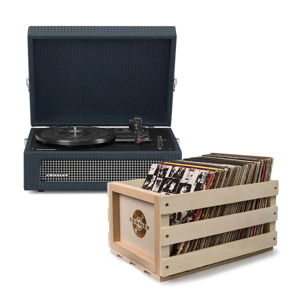 Crosley Voyager Bluetooth Portable Turntable + Bundled - V398-CR8017BSC-NY4