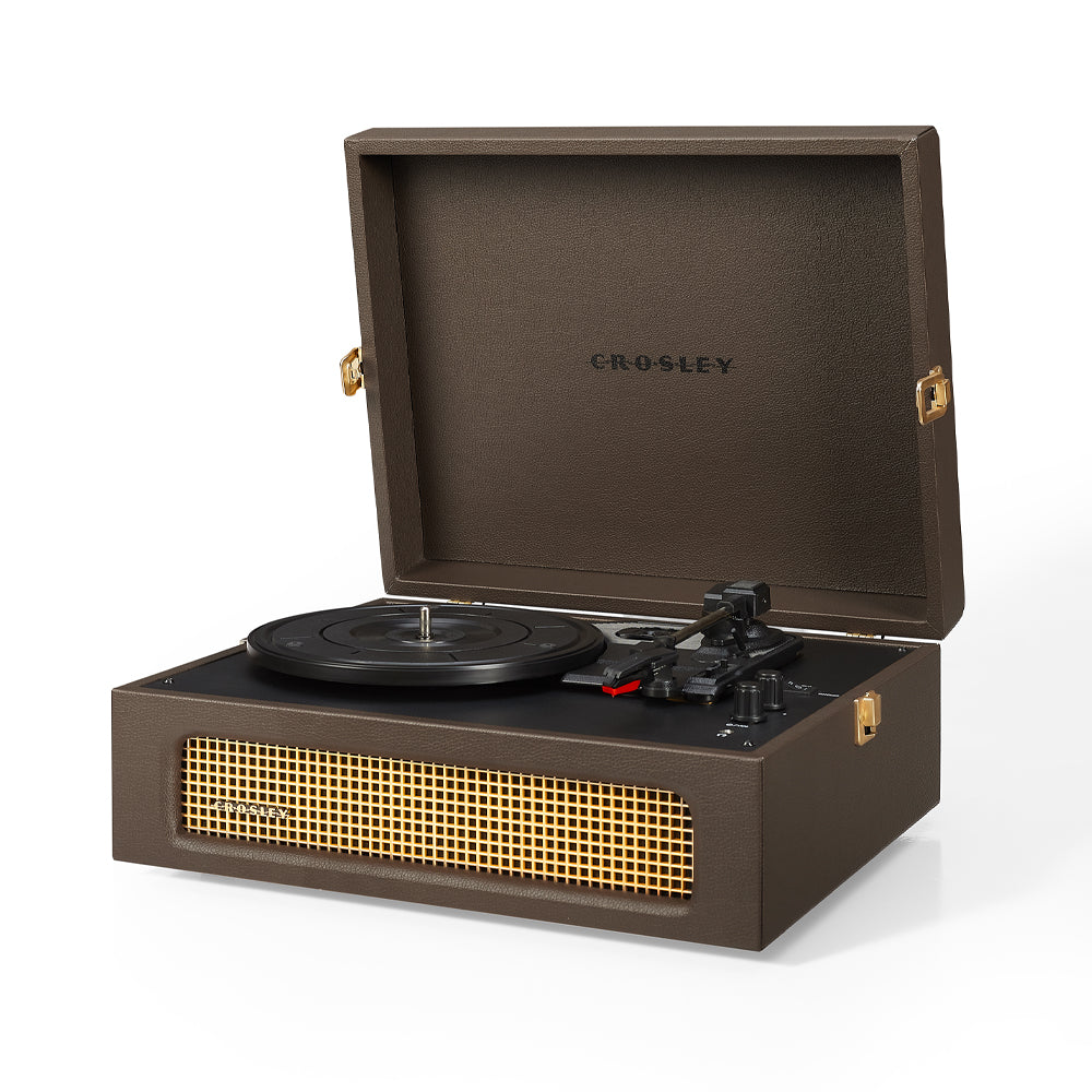 Crosley Voyager Bluetooth Portable Turntable - Cocoa + Gadhouse Vinyl - Black