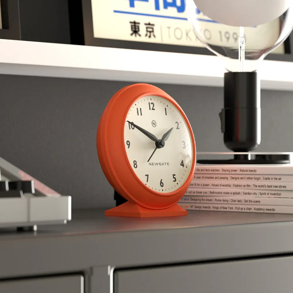 Newgate Pacific Mantel Clock-Pumpkin Orange