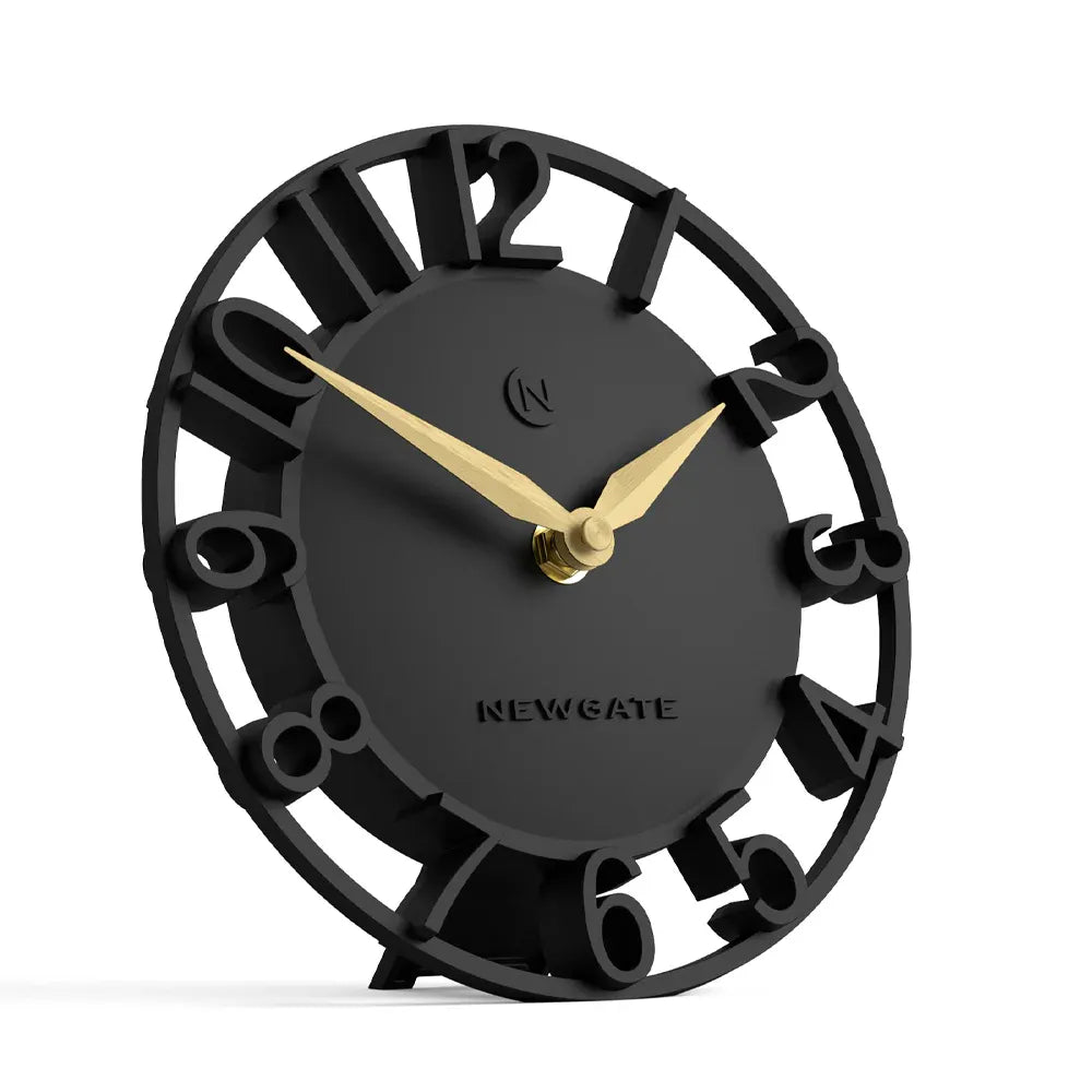Newgate Timewarp Mantel Clock-Black