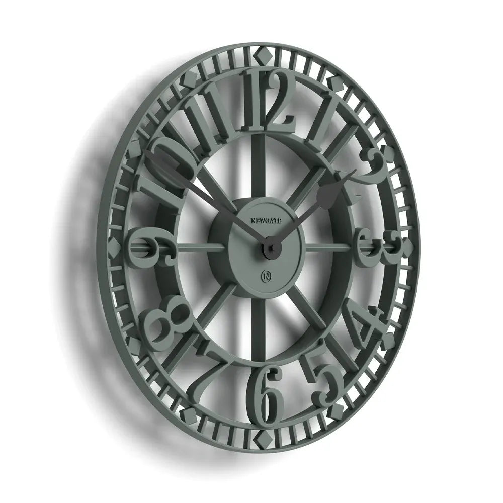 Newgate Warehouse Wall Clock-Asparagus Green