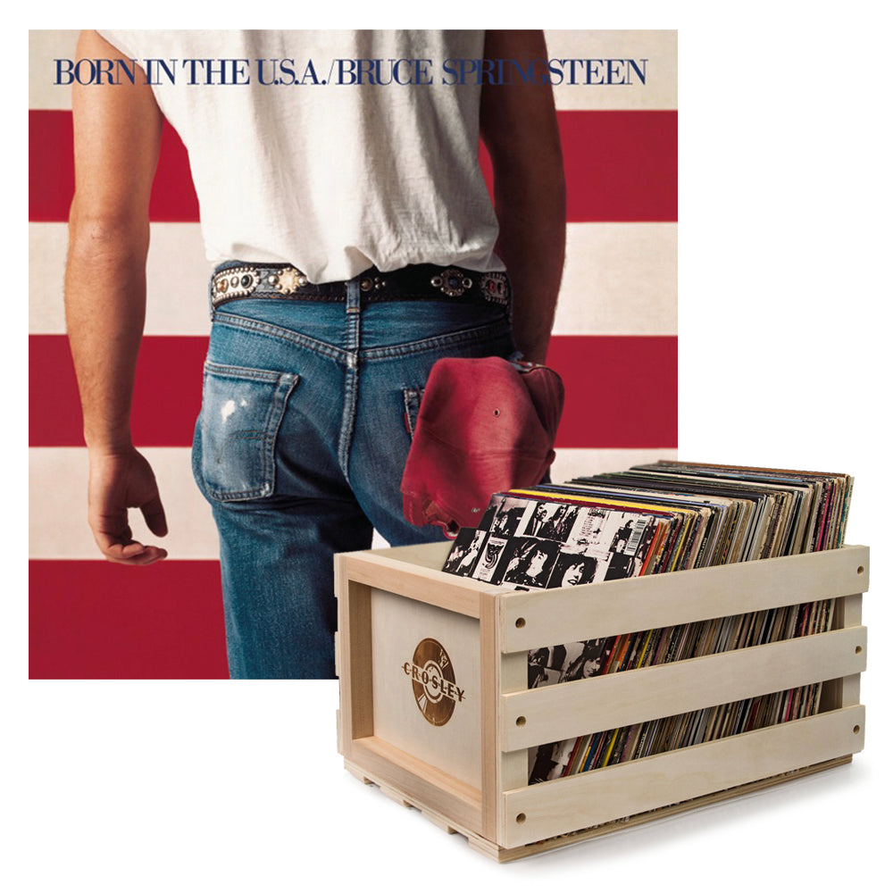 Crosley Record Storage Crate Bruce Springsteen Born In The U.S.A - U.S.A Vinyl