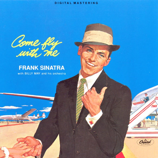 Crosley Record Storage Crate & Frank Sinatra - Come Fly - Vinyl Album Bundle