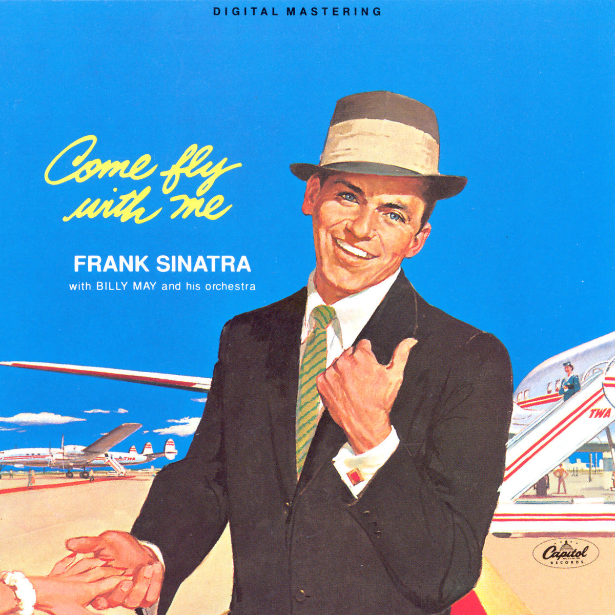 Frank Sinatra - Come Fly With Me - Vinyl Album - Record Storage Display Stand