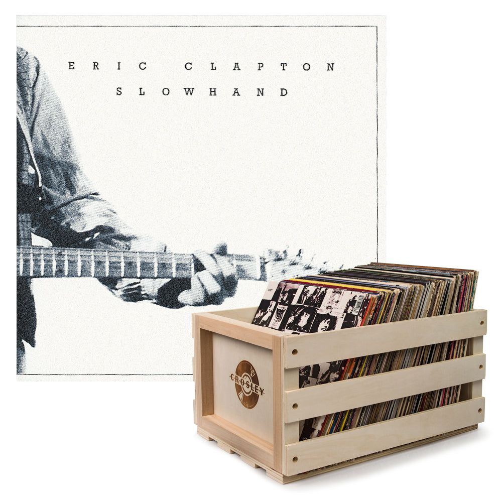 Crosley Record Storage Crate & Eric Clapton Slowhand 35th Anniversary - Vinyl