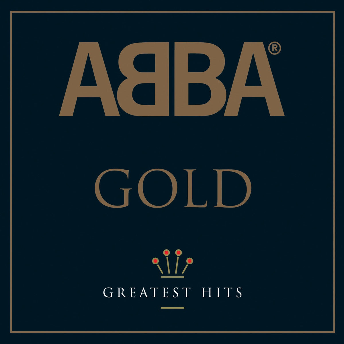 Crosley Record Storage Crate & Abba Gold - Double Vinyl Album Bundle