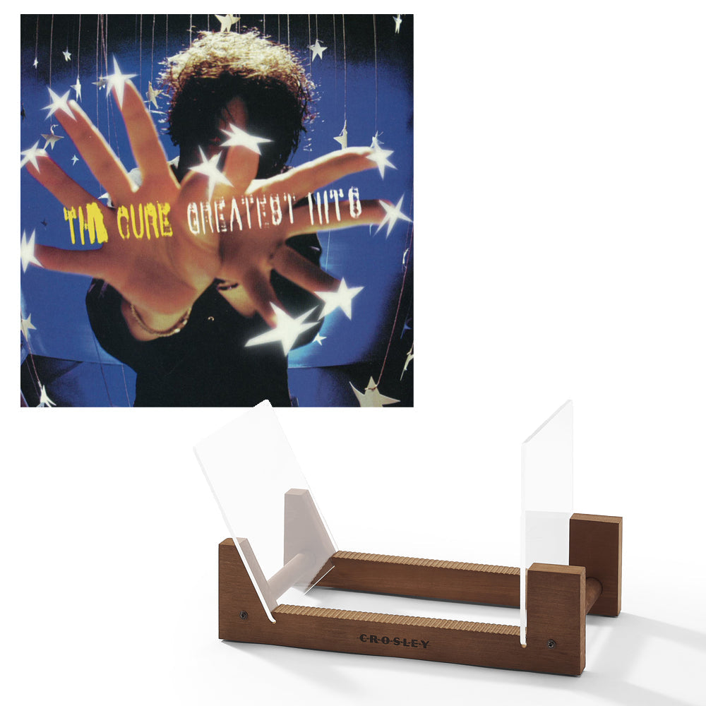 The Cure Greatest Hits - Double Vinyl Album & Crosley - Record Storage Display