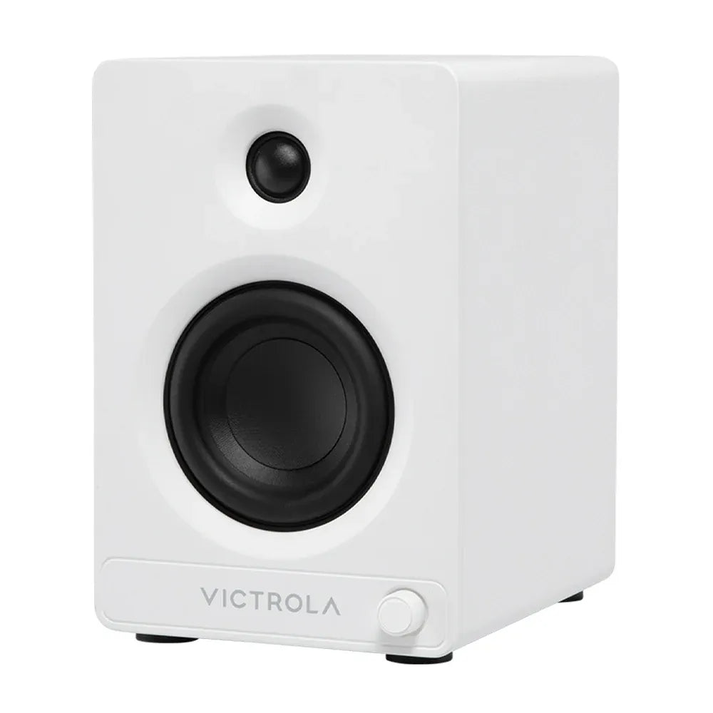Victrola Tempo Bookshelf Speakers - White