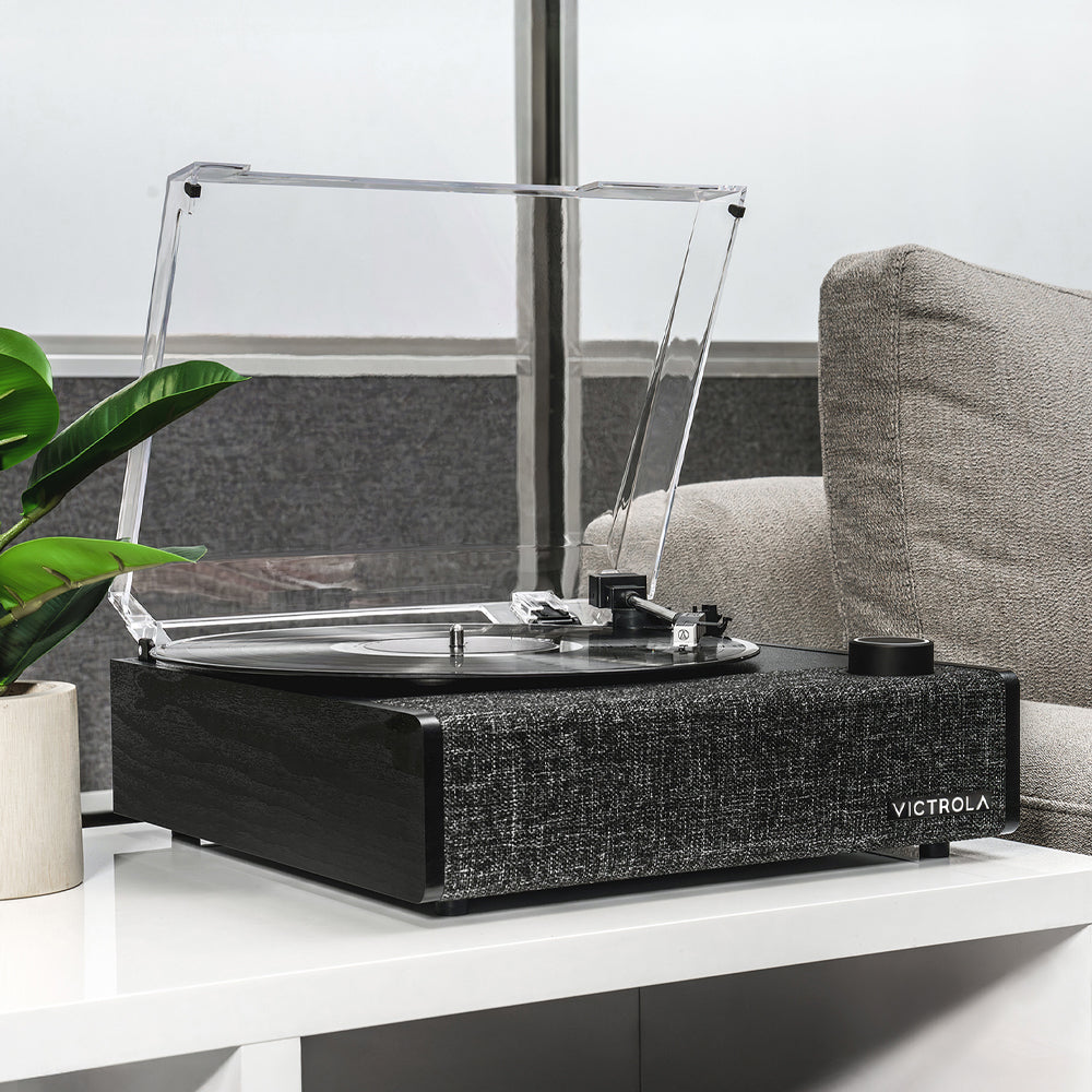 Victrola Eastwood II Turntable - Black + Bundled Crosley Record - Record