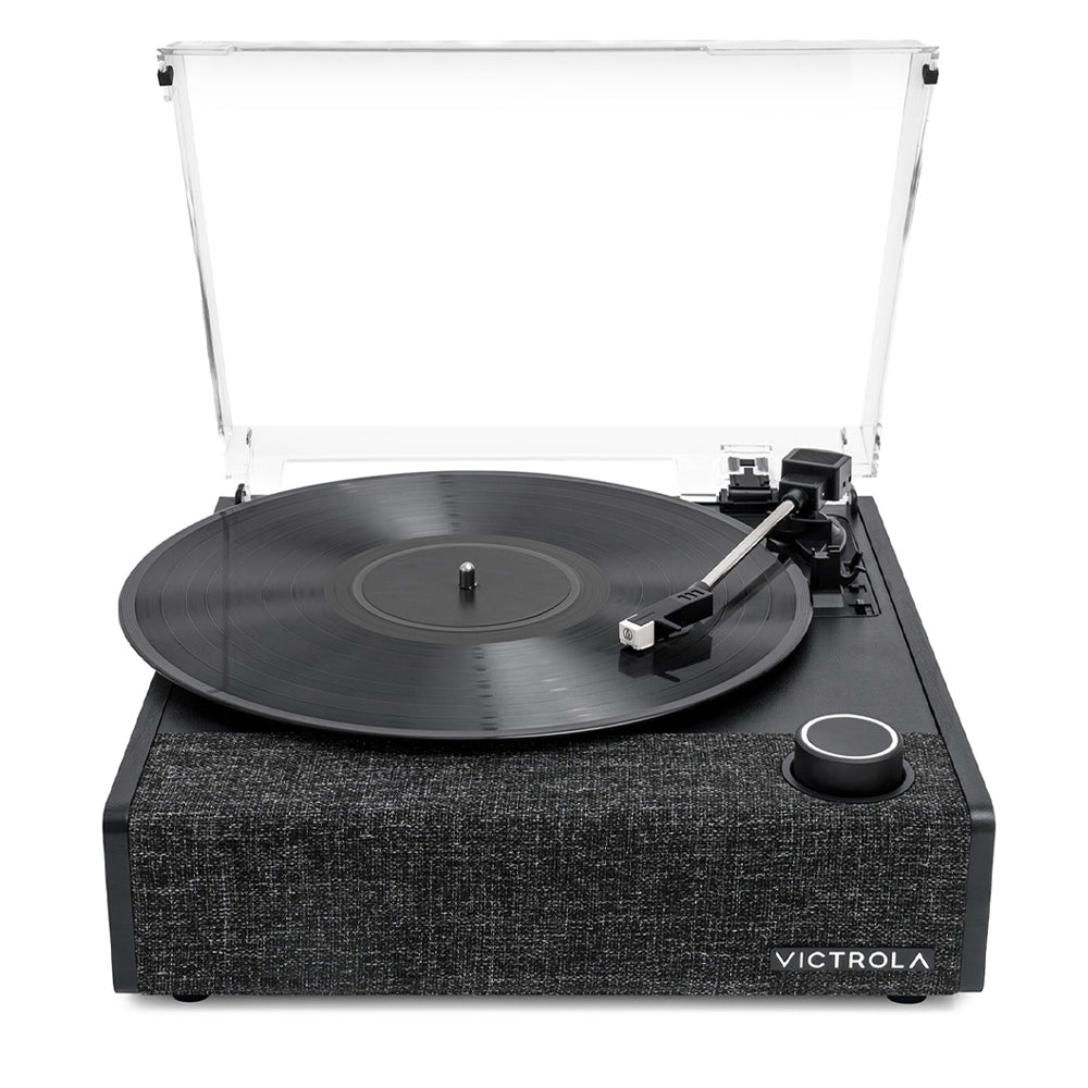 Victrola Eastwood II Turntable - Black + Turntable Stand Bundle - Black