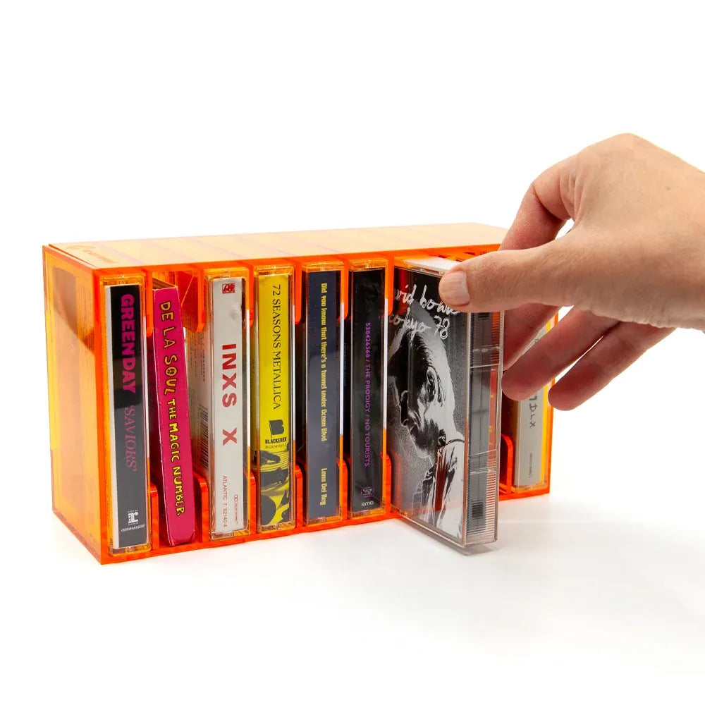 We Are Rewind Tape Storage Rack - Orange