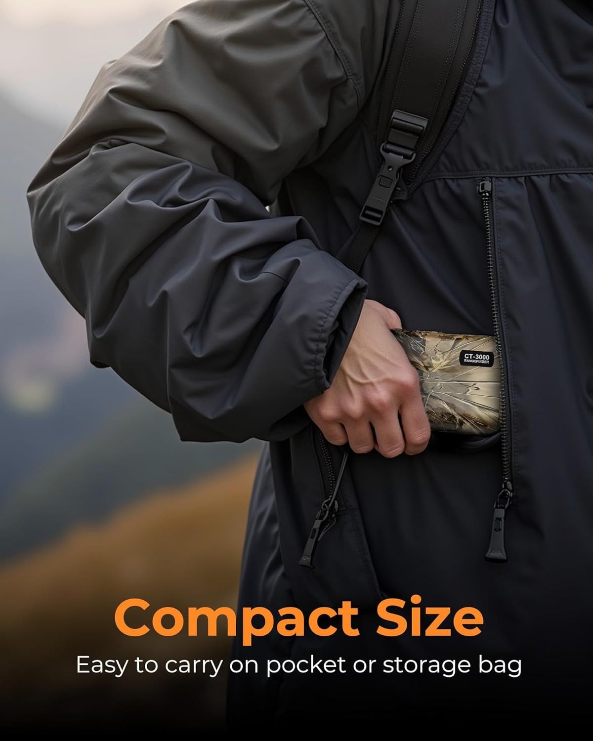 Ultra Long Range & Fast Accuracy: CIGMAN upgraded range finder measures from 5 to 3280 yards with an accuracy of ±1 yard, giving you reliable data in under 1 second. The multi-coated lens and 6x magnification deliver a bright, crisp view, even in dense wo