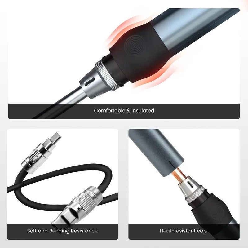 KAIWEETS KETS02 Smart Digital Soldering Iron Kit 65W Programmable AU Plug