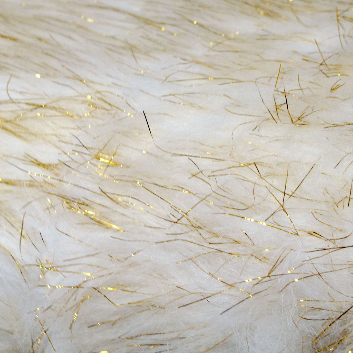 Camille Gold Cream Faux Fur Throw Rug 127 x 152 cm
