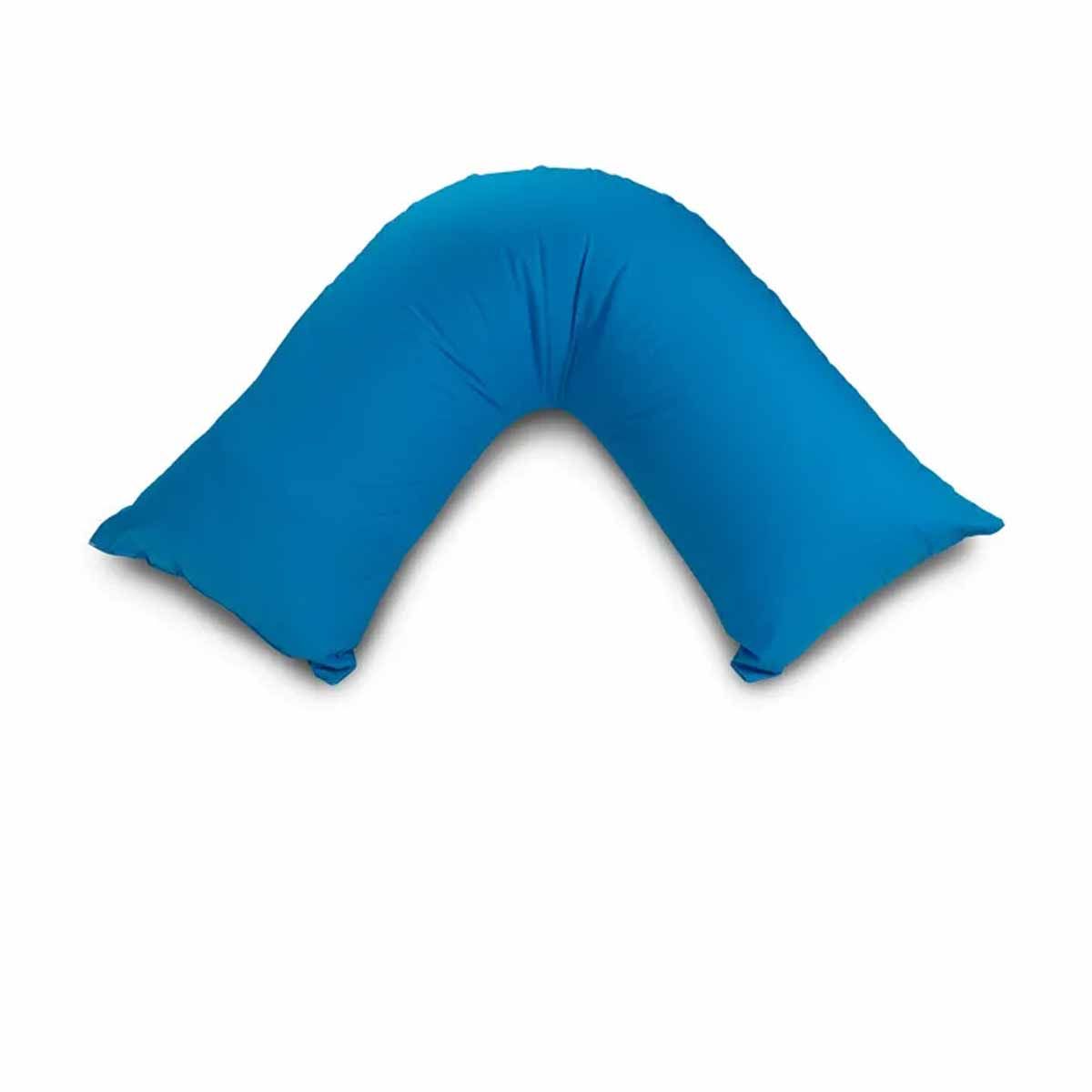 Easyrest Aus Made Medium Support Filled V Shape Pillow 64 x 39 cm Ocean