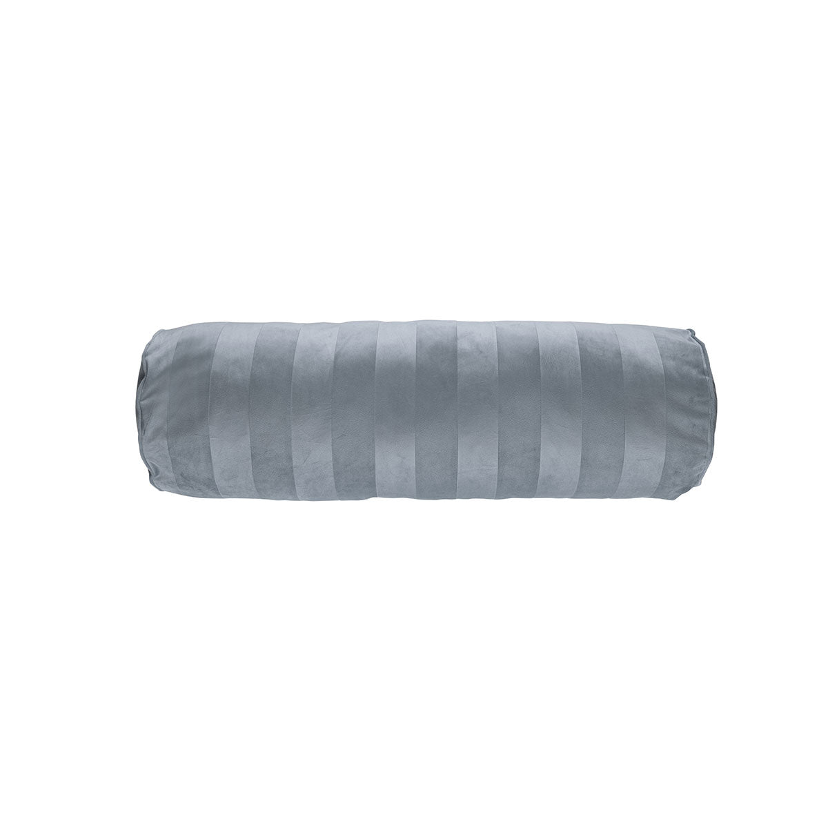 KAAT Amsterdam Softy Stripe Blue Grey Oblong Neckroll Filled Cushion 22cm x 70cm