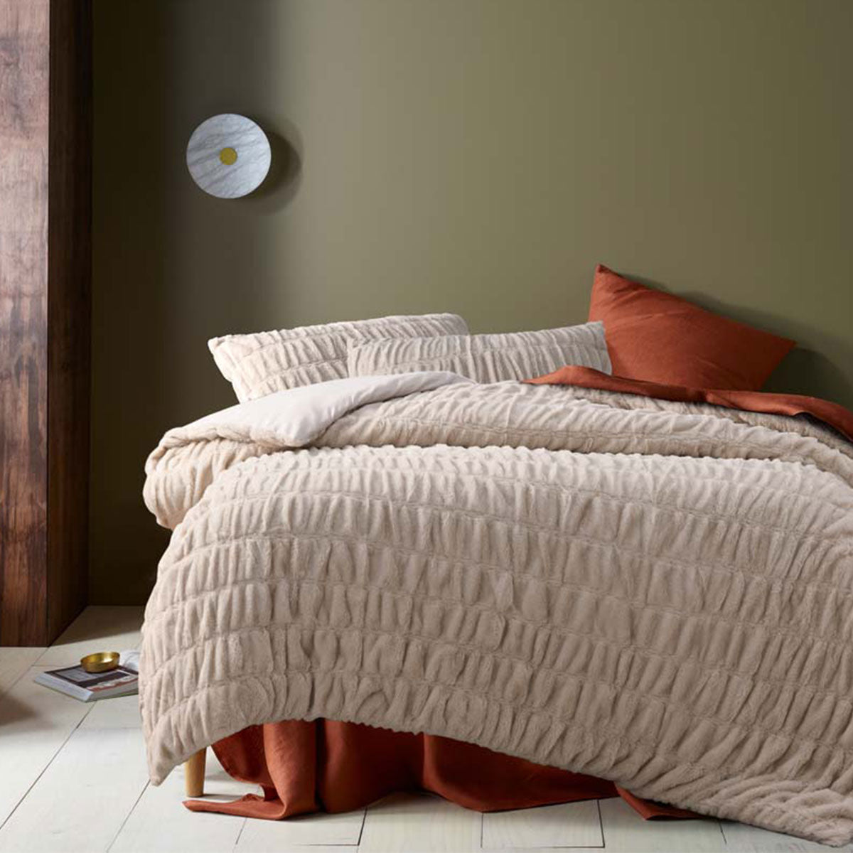 Accessorize Aurora Natural Quilt Cover Set Single