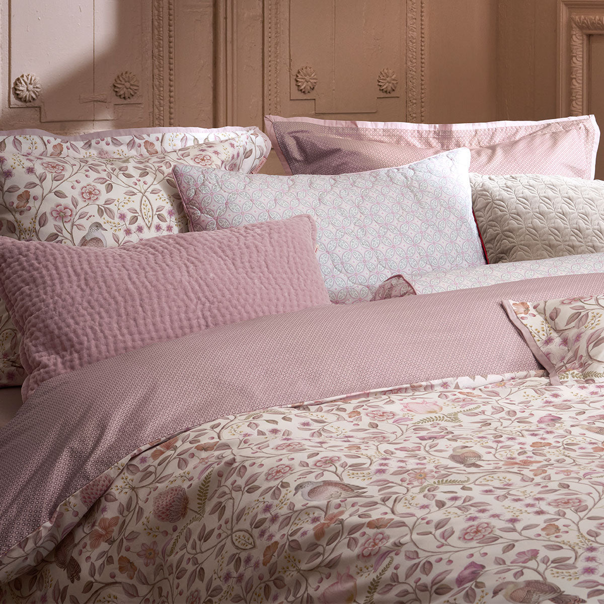 PIP Studio Garden of Dove Off White Cotton Quilt Cover Set King
