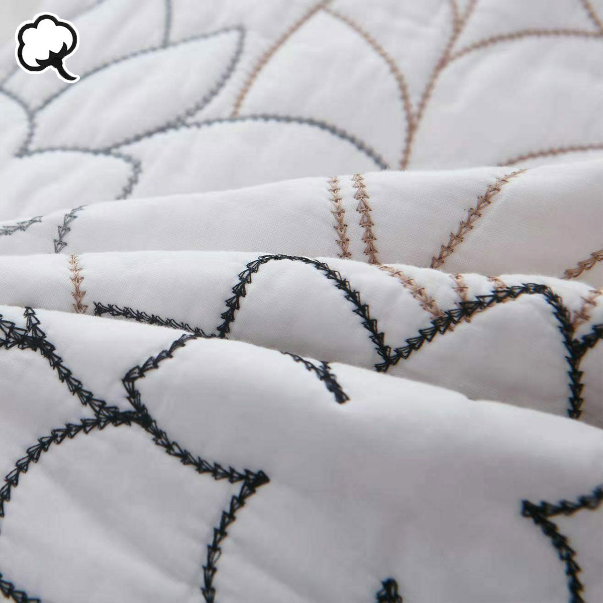 100% Cotton Coverlet Set Eliana Queen