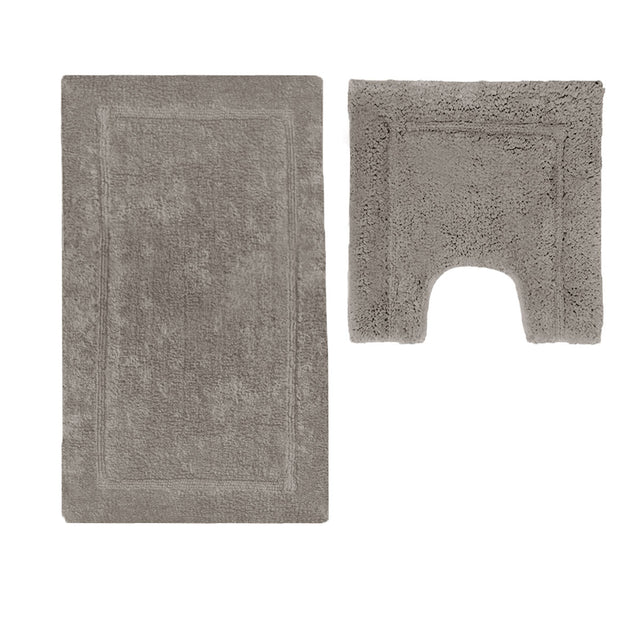 2200GSM 2 Pce Axel 100% Cotton Bath Mat Set Latte