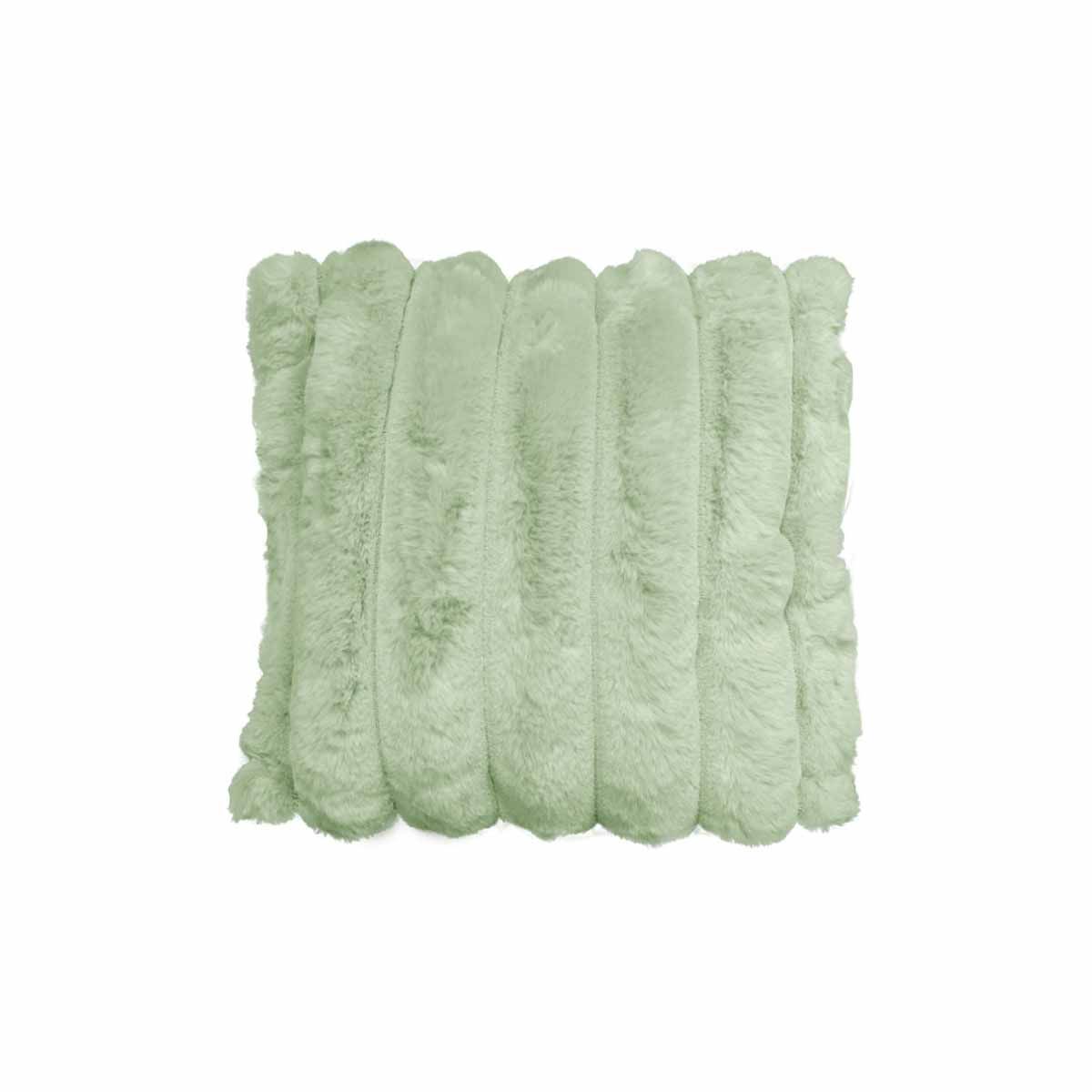 Diana Faux Fur Soft Filled Cushion Square - 45cm x 45cm Frost