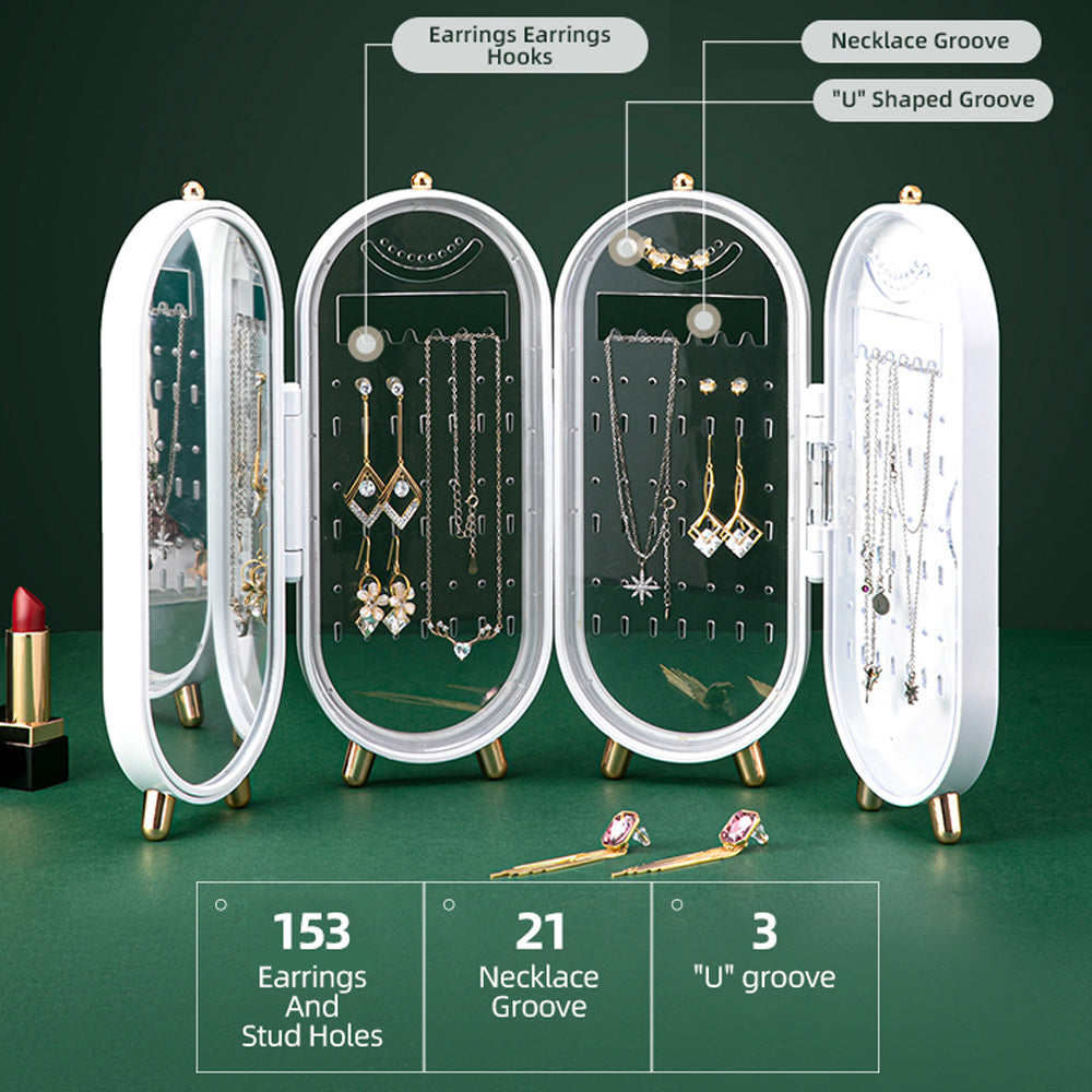 Jewellery Storage Box Earrings Display Necklace Organizer 4… - V462-FB-67-01