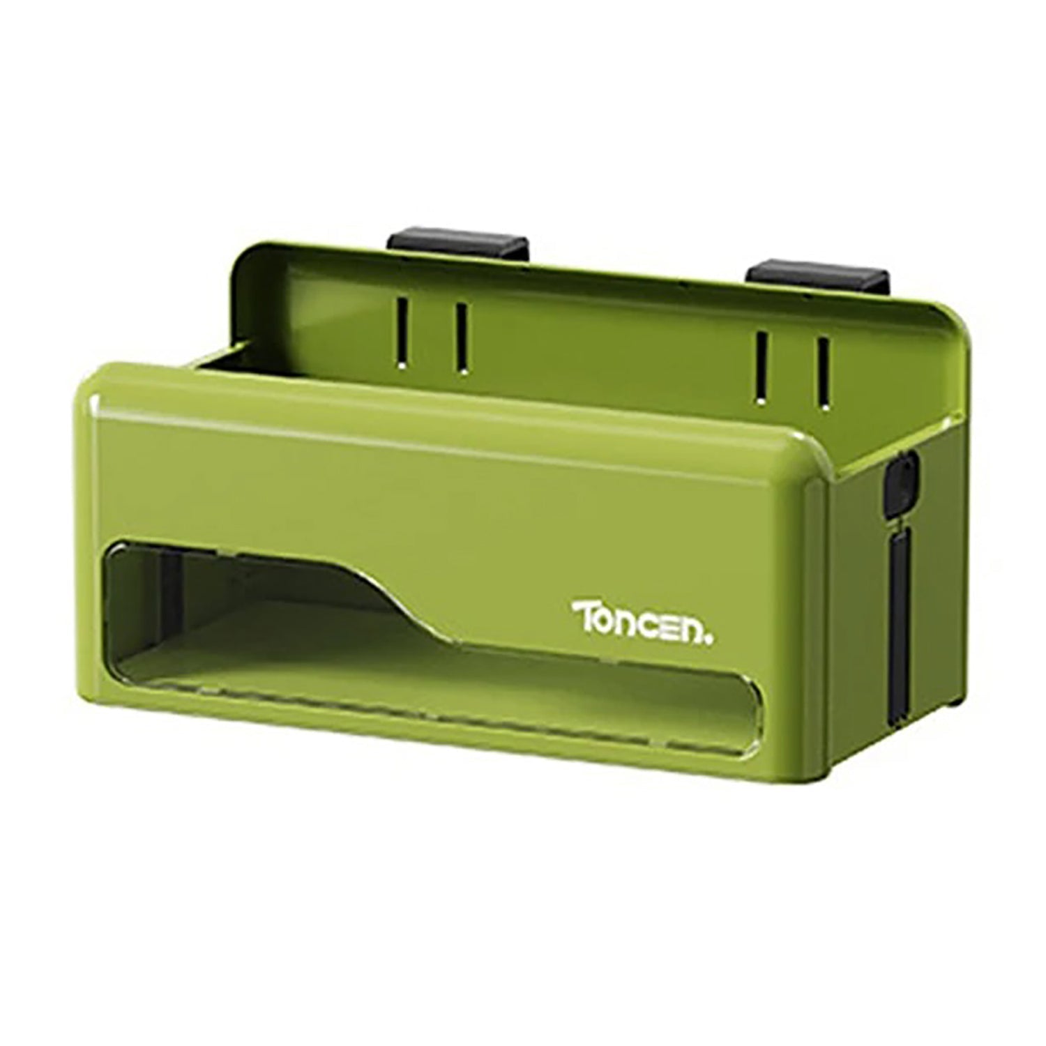 Foldable Hanging Storage Box No Drilling Required - mounted Organizer (Green)