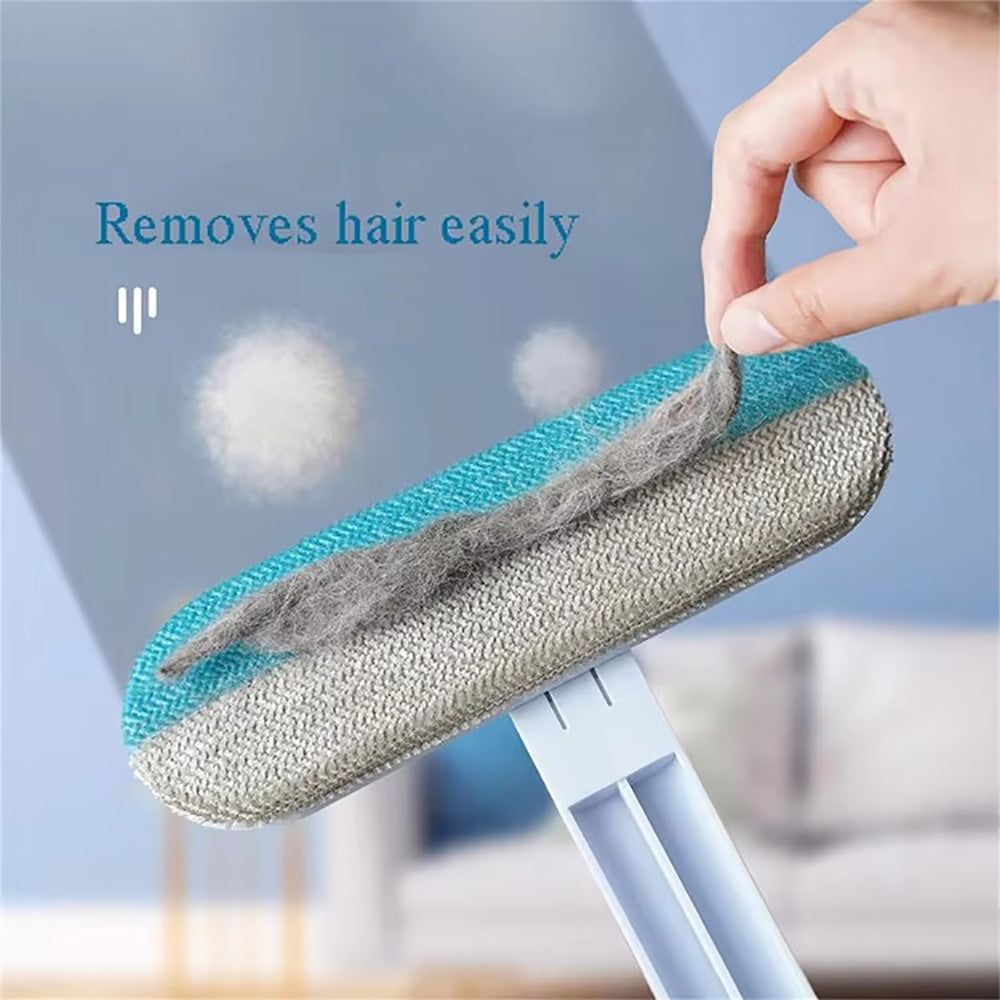 Multi - Purpose Cleaning Brush Pet Hair - Sided Brush with Scraper Gap Brush