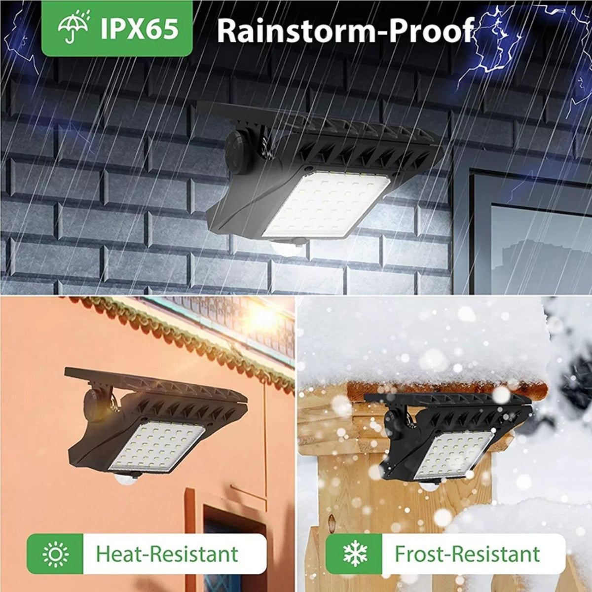 Clip - On Solar LED Light Outdoor Motion Sensor 45 LEDs IP65 Waterproof