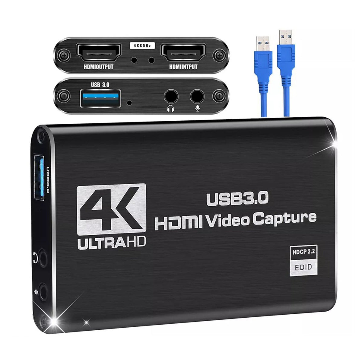 4K 1080P 60FPS HDMI to USB 3.0 Video Capture Card For PS4/PC/OBS Nintendo