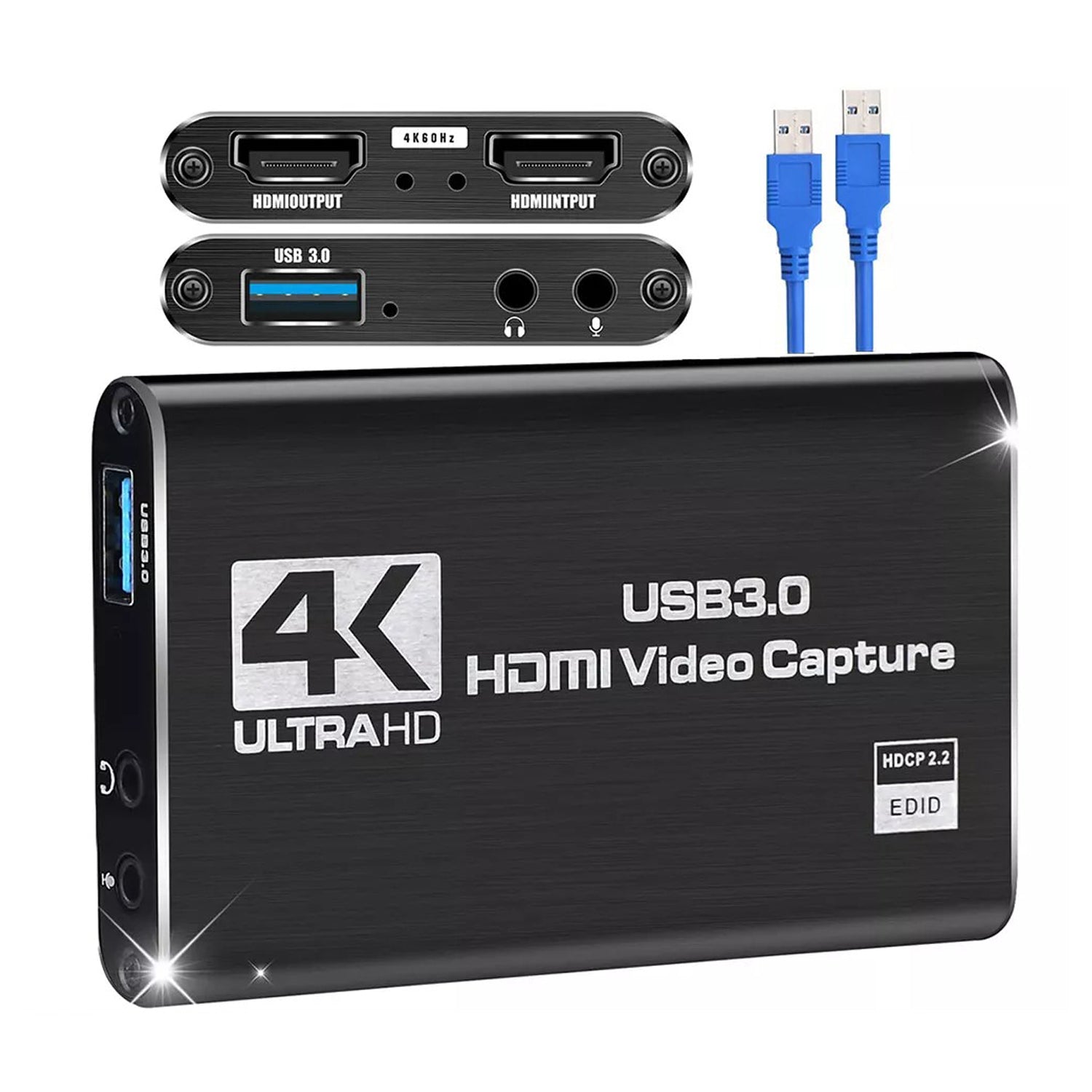4K 1080P 60FPS HDMI to USB 3.0 Video Capture Card For PS4/PC/OBS Nintendo